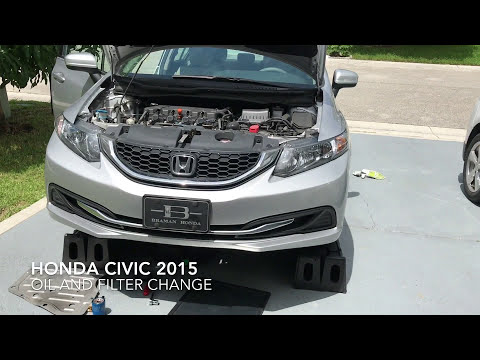 Honda Civic 2015 oil and filter change
