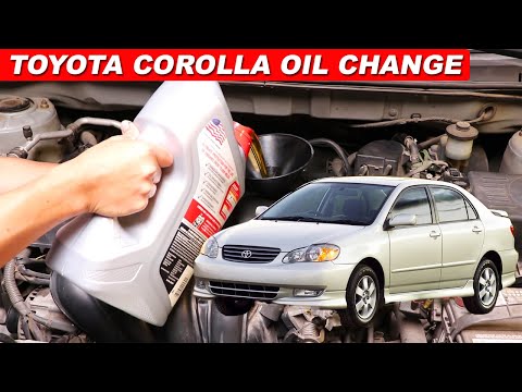 Toyota Corolla Oil Change 2003-2008 (9th Generation E120)