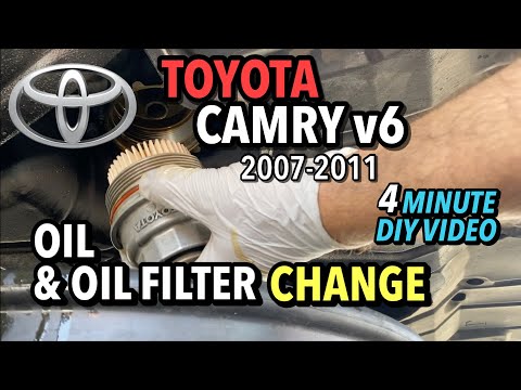 Toyota Camry v6 - Oil &amp; Oil Filter Change - 2007-2011